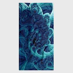 Бандана-труба Закрученный синий фрактал, цвет: 3D-принт — фото 2