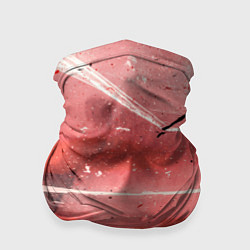 Бандана-труба Красный туман, царапины и краски, цвет: 3D-принт
