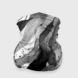 Бандана-труба Черные акварельные разводы, цвет: 3D-принт