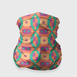Бандана-труба Паттерн мозайка, цвет: 3D-принт