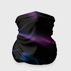 Бандана-труба Абстрактные фиолетовые волны, цвет: 3D-принт
