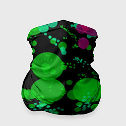 Бандана-труба Токсичные пузыри, цвет: 3D-принт