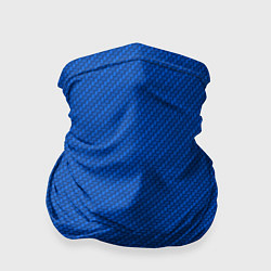 Бандана-труба Плетёная синяя ткань - паттерн, цвет: 3D-принт