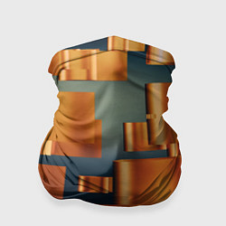 Бандана-труба Золотые геометрические слитки, цвет: 3D-принт