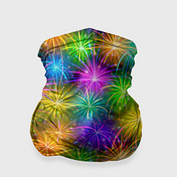 Бандана-труба Салют разноцветный, цвет: 3D-принт
