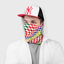 Бандана-труба Разноцветная оптическая иллюзия, цвет: 3D-принт — фото 2