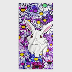 Бандана-труба Веселый кролик в цветах, цвет: 3D-принт — фото 2