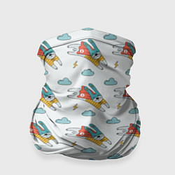 Бандана-труба Супер-заяц, цвет: 3D-принт