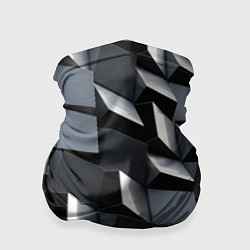 Бандана-труба Выпирающие кубы - металлическая броня, цвет: 3D-принт