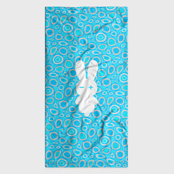 Бандана-труба Белый кролик на голубом - символ 2023, цвет: 3D-принт — фото 2