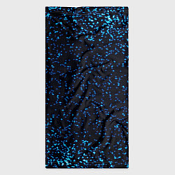 Бандана-труба Неоновый синий блеск на черном фоне, цвет: 3D-принт — фото 2