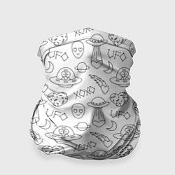 Бандана-труба Влюбленные пришельцы в бесконечном космосе, цвет: 3D-принт