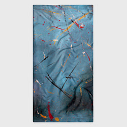 Бандана-труба Тёмно-синий абстрактный туман и краски, цвет: 3D-принт — фото 2