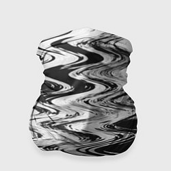 Бандана-труба Чёрная вода паттерн, цвет: 3D-принт