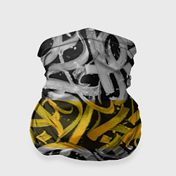 Бандана-труба Yellow Callicraphic, цвет: 3D-принт