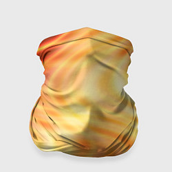 Бандана-труба Абстрактные оранжево-жёлтые солнечные волны, цвет: 3D-принт