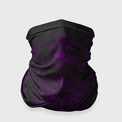 Бандана-труба Фиолетовый узор, цвет: 3D-принт