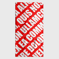 Бандана-труба Крупный рубленый текст Lorem Ipsum каллиграфия на, цвет: 3D-принт — фото 2