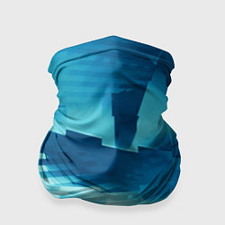 Бандана-труба Абстрактные светло-синие кубы и другие фигуры, цвет: 3D-принт