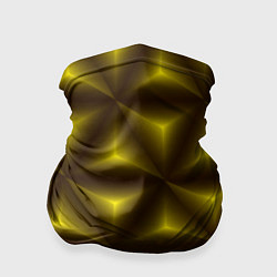 Бандана-труба Желтые треугольники, цвет: 3D-принт
