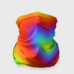 Бандана-труба Сердце - радужный градиент, цвет: 3D-принт