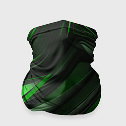 Бандана-труба Green black abstract, цвет: 3D-принт