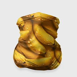 Бандана-труба Сочная текстура из бананов, цвет: 3D-принт