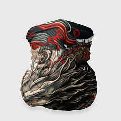 Бандана-труба Тату дракона в стиле Ирезуми, цвет: 3D-принт