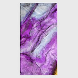 Бандана-труба Рисунок текстуры белого и фиолетового мрамора, цвет: 3D-принт — фото 2