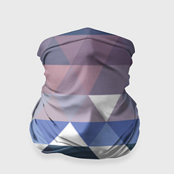 Бандана-труба Абстрактные разноцветные треугольники в паттерне, цвет: 3D-принт