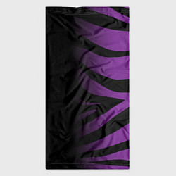 Бандана-труба Фиолетовый с черными полосками зебры, цвет: 3D-принт — фото 2