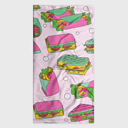 Бандана-труба Бутерброды, цвет: 3D-принт — фото 2