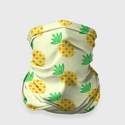 Бандана-труба Летние ананасы, цвет: 3D-принт