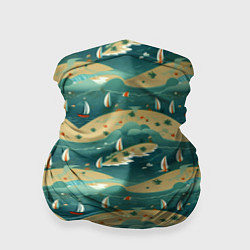 Бандана-труба Парусники в море, цвет: 3D-принт