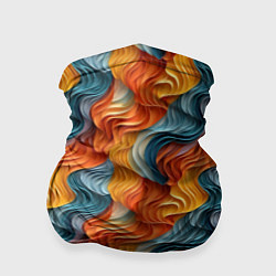 Бандана-труба Волны ярких красок, цвет: 3D-принт