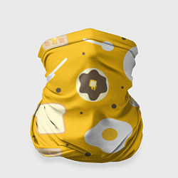 Бандана-труба Вкусный завтрак, цвет: 3D-принт