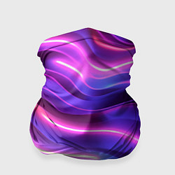 Бандана-труба Неоновые волны, цвет: 3D-принт