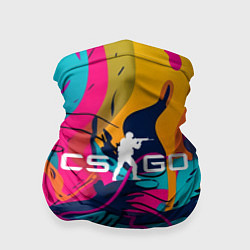 Бандана-труба Counter Strike Go Logo Color, цвет: 3D-принт