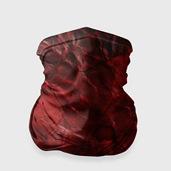 Бандана-труба Текстура красная кожа, цвет: 3D-принт