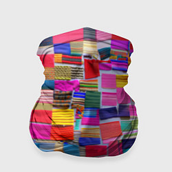 Бандана-труба Разноцветные лоскутки, цвет: 3D-принт