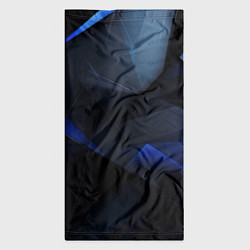 Бандана-труба Черная и голубая текстура, цвет: 3D-принт — фото 2