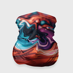 Бандана-труба Красочные переливы волн, цвет: 3D-принт