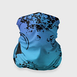 Бандана-труба Неоновый абстрактный фон в граффити стиле, цвет: 3D-принт