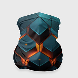 Бандана-труба Объемные кубы со светом, цвет: 3D-принт