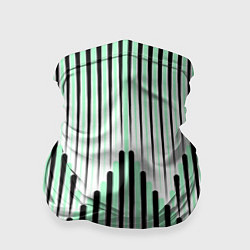 Бандана-труба Зеленый геометрический круглый узор, цвет: 3D-принт