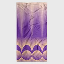 Бандана-труба Фиолетовый градиент в полоску, цвет: 3D-принт — фото 2