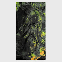 Бандана-труба Зеленая абстрактная текстура, цвет: 3D-принт — фото 2