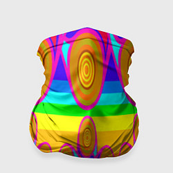 Бандана-труба Хохлома вариант 2, цвет: 3D-принт