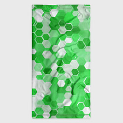 Бандана-труба Кибер Hexagon Зелёный, цвет: 3D-принт — фото 2