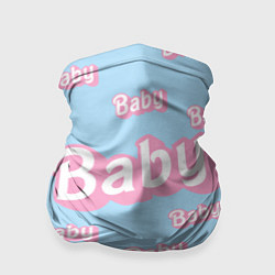 Бандана-труба Baby - Barbie style: blue pattern, цвет: 3D-принт